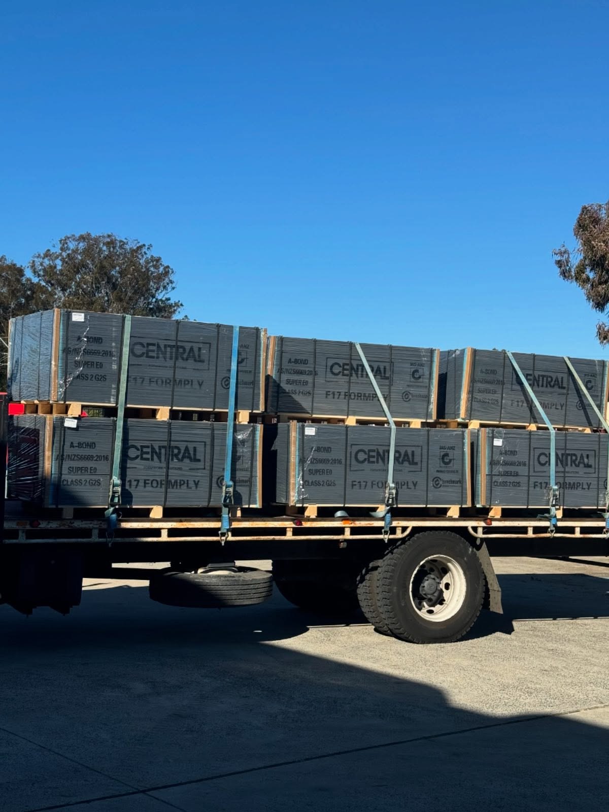 Central F17 Formply loaded on the truck for delivery